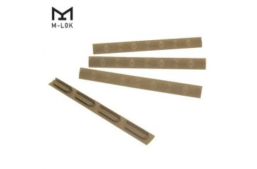 Image of Ergo Grip M-LOK Wedgelok Rail Cover, 4Pk, Dark Earth 4332.4PK-DE