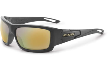 Image of ESS Craftsman Credence Sunglasses, Carbon Gray Frame, Mirrored Brass Lens, Medium/Large, EE9015-19