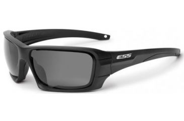 Image of ESS Rollbar Ballistic Sunglasses,Black Frame w/Silver ESS Logo,Gray Lens EE9018-03