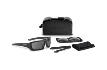 Image of ESS Rollbar NARO Blk Silv Logo Safety Glasses, Black, Unisex, EE9039-03