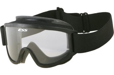 Image of ESS Tactical XT Military Goggles with Black Frame, Clear Lens and 40mm Strap - 740-0243