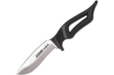 Image of Estwing BK-4 Bowie Knife, 9.25in Overall, 4in Satin Blade, Black Powder Coated Handle, Forged Out Of One Piece Of Us Steel, Black Nylon Sheath, EBK4