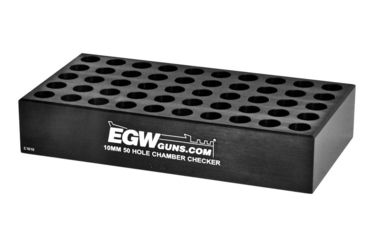 Image of Evolution Gun Works Ammo Chamber Checker, 10mm, 50-hole, Black, 70136