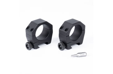 Image of Evolution Gun Works Keystone Series Scope Ring Set, 1in Tube, 1.275in High, Black, 62002
