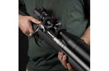 Image of Evolution Gun Works Keystone Series Scope Ring Set, 1in Tube, .990in Medium, Black, 62001