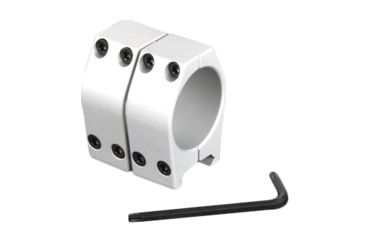 Image of Evolution Gun Works Practical Aluminum Rings .840 in, 30mm, Silver, 61001