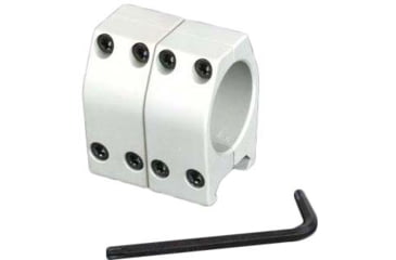 Image of Evolution Gun Works Silver EGW 1in Practical Aluminum Rings .750in, Black, 60001