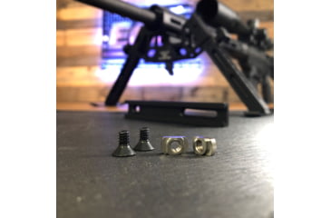 Image of Evolution Gun Works Stainless M-LOK Nuts with Screws, 10-24 Thread, 2 pack, Stainless, 49980