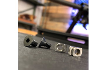 Image of Evolution Gun Works Stainless M-LOK Nuts with Screws, 10-24 Thread, 2 pack, Stainless, 49980