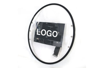 Image of ExecDefense USA Round Riot Shield, Transparent, Standard Size, EXS-R05