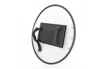 Image of ExecDefense USA Round Riot Shield, Transparent, Standard Size, EXS-R05