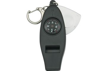 Image of Explorer Emergency Whistle w/ Compass and Thermometer, Carabiner Clip EXP24