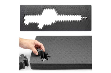 Image of Eylar 38in Hard Rifle Case Equipped w/Ragar XP Crosslinked Foam Insert, Green, SA00013-GRN-RG-XP