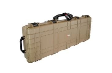 Image of Eylar 53in Protective Roller Rifle Case Water and Shock Resistant w/ Foam, Tan, SA00015-Tan