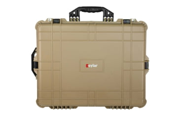 Image of Eylar Extra Large 24in Waterproof Hard Camera and Gear Case w/Foam, Tan, SA00041-TAN