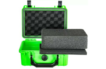 Image of Eylar Small 8.12in Waterproof Gear Hard Case w/Foam, Neon Green, SA00011-NGRN
