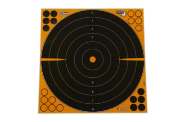 Image of EZ-Aim Adhesive Splash Bullseye Target, Orange, 17.5X17.5, 15227
