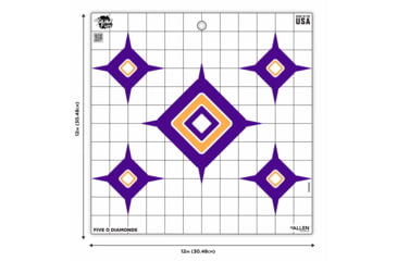 Image of EZ-Aim Fun Dialing In More Fun Paper Shooting Targets, 12inW x 12inH, 9-Targets, 15641