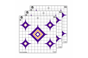 Image of EZ-Aim Fun Dialing In More Fun Paper Shooting Targets, 12inW x 12inH, 9-Targets, 15641