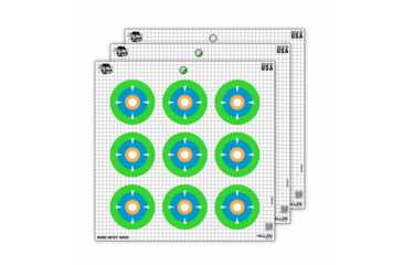 Image of EZ-Aim Fun Dialing In More Fun Paper Shooting Targets, 12inW x 12inH, 9-Targets, 15641