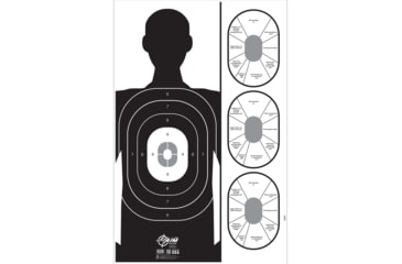 Image of EZ-Aim Handgun Trainer Shooting Target & Backer, Corrugated, 23x 35,in White, 15737