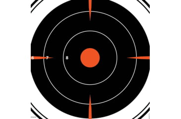 Image of EZ-Aim Paper Bullseye Target, Black, 8X8, 15246