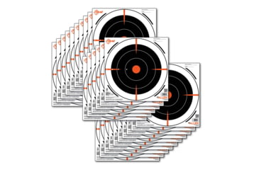 Image of EZ-Aim Paper Bullseye Target, Black, 8X8, 15246