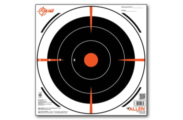 Image of EZ-Aim Paper Bullseye Target, Black, 8X8, 15246