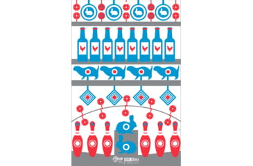 Image of EZ-Aim Shooting Gallery Paper Shooting Target &amp; Backer, Corrugated, 23x 35,in White, 15734