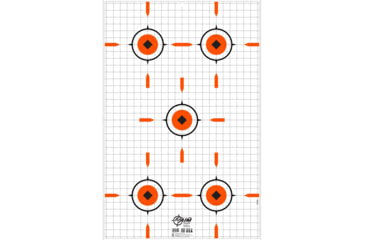 Image of EZ-Aim Sight Grid Shooting Target &amp; Backer, Corrugated, 23 x 35,in White, 15735