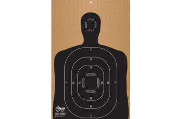 Image of EZ-Aim Silhouette Shooting Target B27, Corrugated, 23x 35,in Tan, 15668