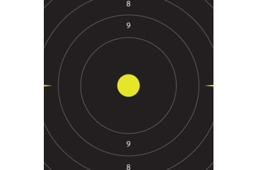 Image of EZ-Aim Splash Reactive Paper Shooting Targets, Bullseye, Peel Away Target Pad, 12.5in Square, 30-Pack, Black/Chartreuse, 15214-30