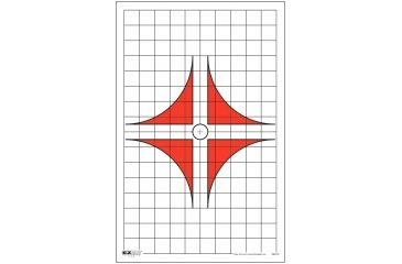 Image of EZ2C Targets Style 10 Targets,11x17in,Red and Black Ink,Pack of 25 EZ2C010