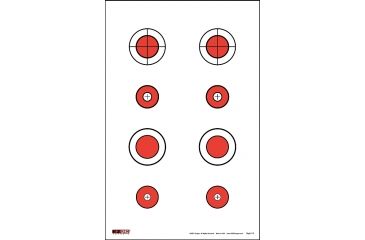 Image of EZ2C Targets Style 19 Targets,11x17in,Red and Black Ink,Pack of 25 EZ2C019