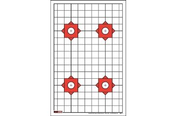 Image of EZ2C Targets Style 7 Targets,11x17in,Red and Black Ink,Pack of 25 EZ2C007