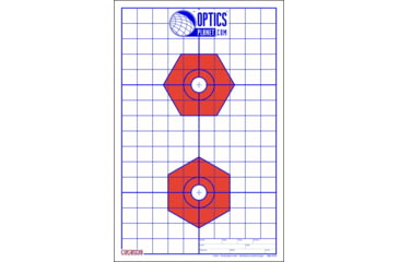 Image of EZ2C Targets OP Exclusive EZ2C Targets Style H13B, Red/Blue, 25 Pack, EZ2CH13B