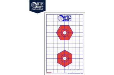 Image of EZ2C Targets OP Exclusive EZ2C Targets Style H13B, Red/Blue, 25 Pack, EZ2CH13B