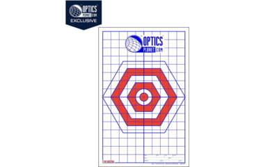 Image of EZ2C Targets OP Exclusive EZ2C Targets Style H14B, Red/Blue, 25 Pack, EZ2CH14B