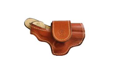Image of Bond Arms Leather Driving OWB Holster, Derringer, 4.25in Barrel, Tan w/ White Stitching, H-DT-425-TN-R-BT