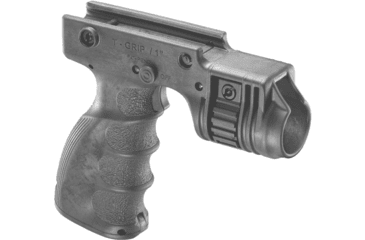 Image of FAB Defense Grip and 1in Flash Light Adapter w/ Rear Activation Button, Black, fx-tgripRB