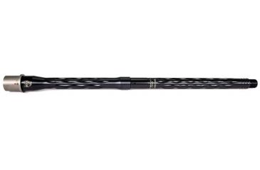 Image of Faxon Firearms 300 Flame Fluted Rifle Barrel, Carbine-Length, 416-R Stainless, QPQ Nitride, 5R, NP3 Extension, Black Nitride, 16, 15B38C16LMQ-5R-NP3