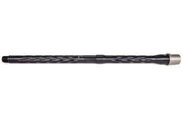 Image of Faxon Firearms 300 Flame Fluted Rifle Barrel, Carbine-Length, 416-R Stainless, QPQ Nitride, 5R, NP3 Extension, Black Nitride, 16, 15B38C16LMQ-5R-NP3