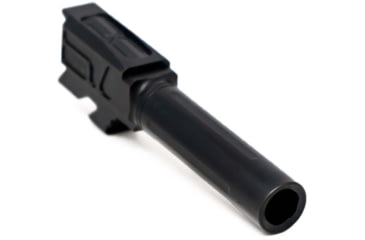 Image of Faxon Firearms Match Series Glock 43 Non-Threaded Barrel, 9mm Caliber, 416-R Stainless Steel, Nitride, Black, GB910N43SGQ-N