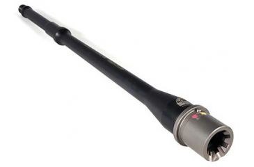 Image of Faxon Firearms .223 Wylde Pencil Rifle Barrel, Mid-Length, 416-R Stainless QPQ Nitride, 5R, NP3 Extension, Black Nitride, 14.5, 15BW8M14NPQ-5R-NP3