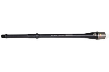 Image of Faxon Firearms .223 Wylde Pencil Rifle Barrel, Mid-Length, 416-R Stainless QPQ Nitride, 5R, NP3 Extension, Black Nitride, 14.5, 15BW8M14NPQ-5R-NP3
