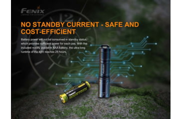 Image of Fenix E01 Flashlight Black - E01V2BK