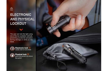 Image of Fenix E18R V2.0 Rechargeable EDC Flashlight, 16340, Luminus SST40 Cool White LED, 1200 Lumens, E18RV2BK