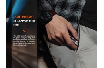 Image of Fenix E18R V2.0 Rechargeable EDC Flashlight, 16340, Luminus SST40 Cool White LED, 1200 Lumens, E18RV2BK