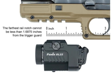 Image of Fenix Gl22 Tactical Light W/ Red Laser Sight - GL22LSBK
