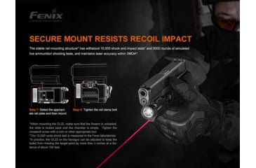 Image of Fenix Gl22 Tactical Light W/ Red Laser Sight - GL22LSBK